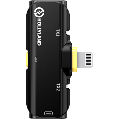 Hollyland LARK C1 DUO 2 Person Wireless Microphone System with Lightning Connector for iOS Devices (Black, 2.4 GHz) Hollyland LARK C1 DUO 2 Person Wireless Microphone System with Lightning Connector for iOS Devices (Black, 2.4 GHz)
